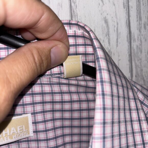 Mens Size 17 1/2 34-35 Michael Kors Slim Fit Button Down Shirt NWT - Picture 5 of 5